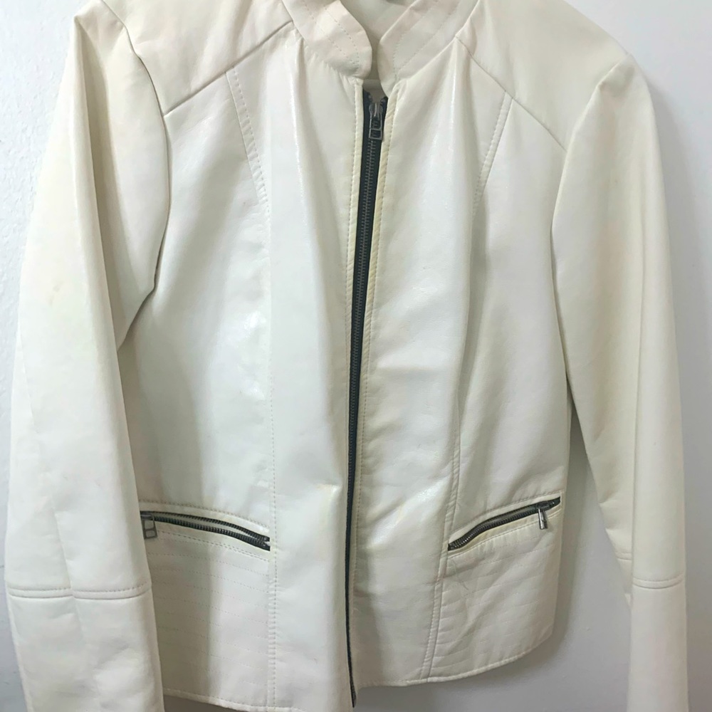 Faux leather jacket